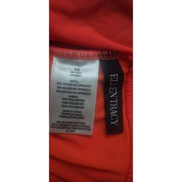 NWOT Ellen Tracy Slimming Ruched One-piece Women's Size 10 Bathingsuit Swimsuit - Picture 3 of 4